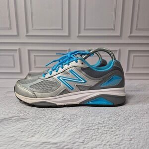 New Balance Womens 7.5 B 1540v3 Polaris Running Shoes Gray Blue W1540SP3